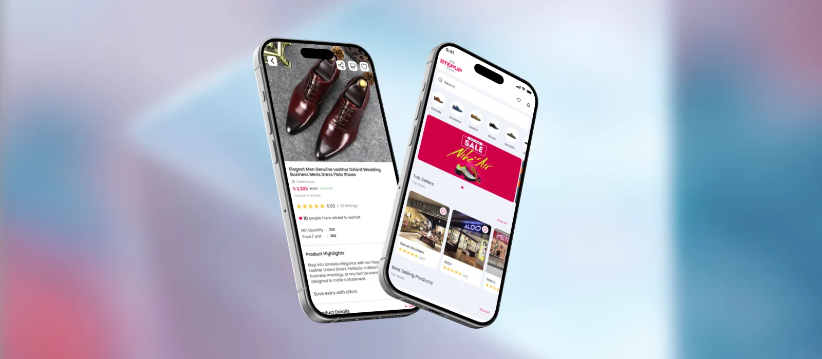 StepUp Shoes B2B footwear marketplace built by ARITS Limited