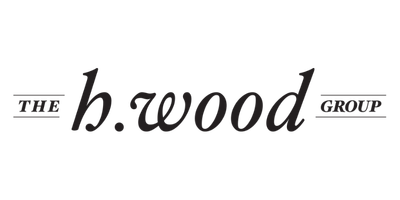 The b.wood group logo text.