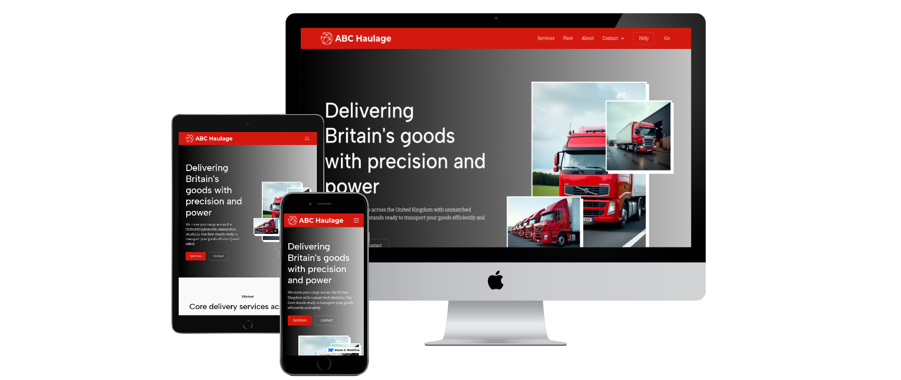 Haulage Website Design