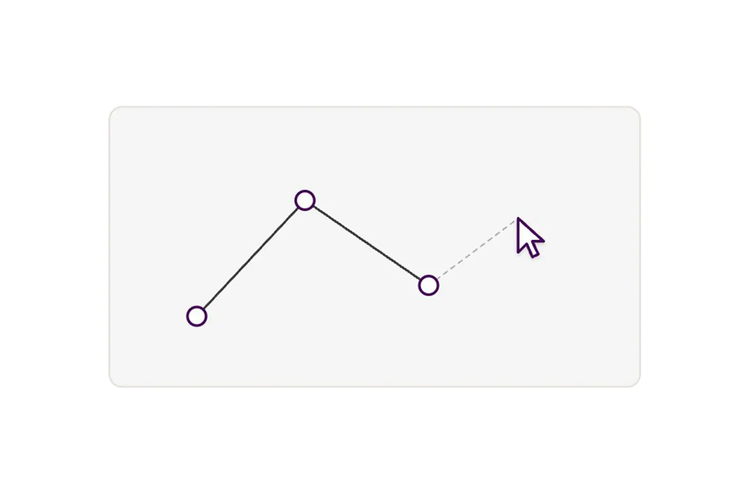 Contour being drawn point by point with the mouse in the editor