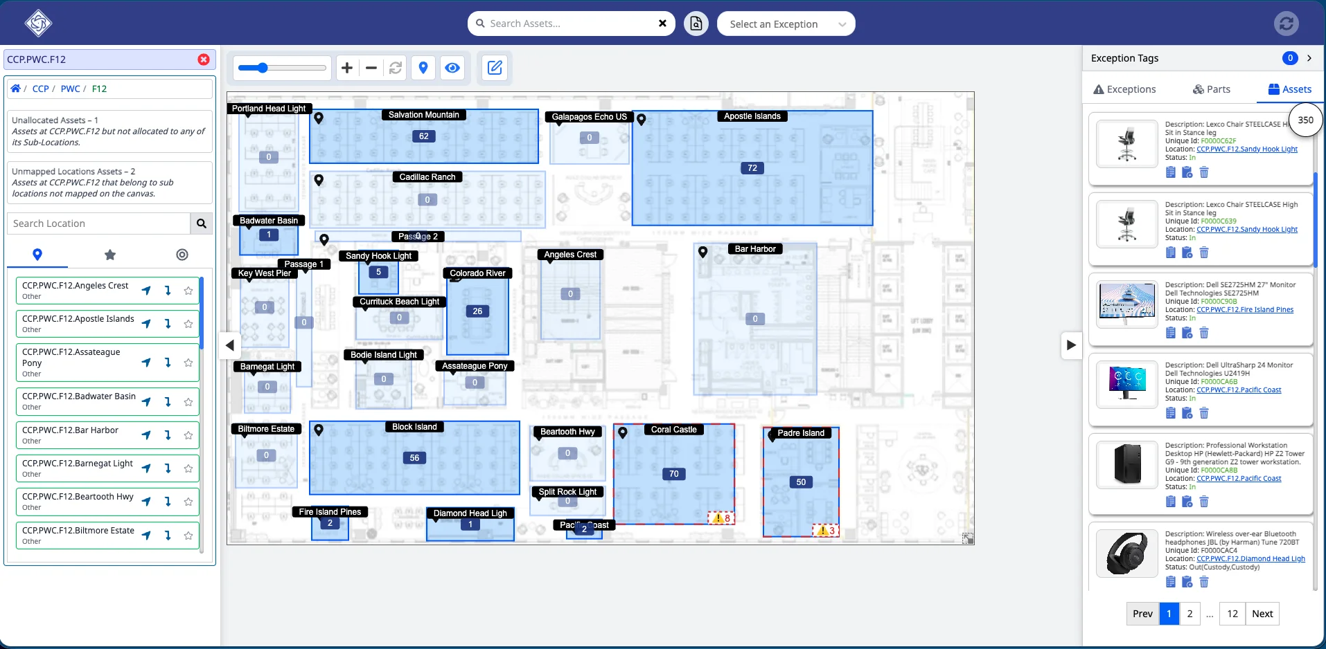 AI MapView dashboard