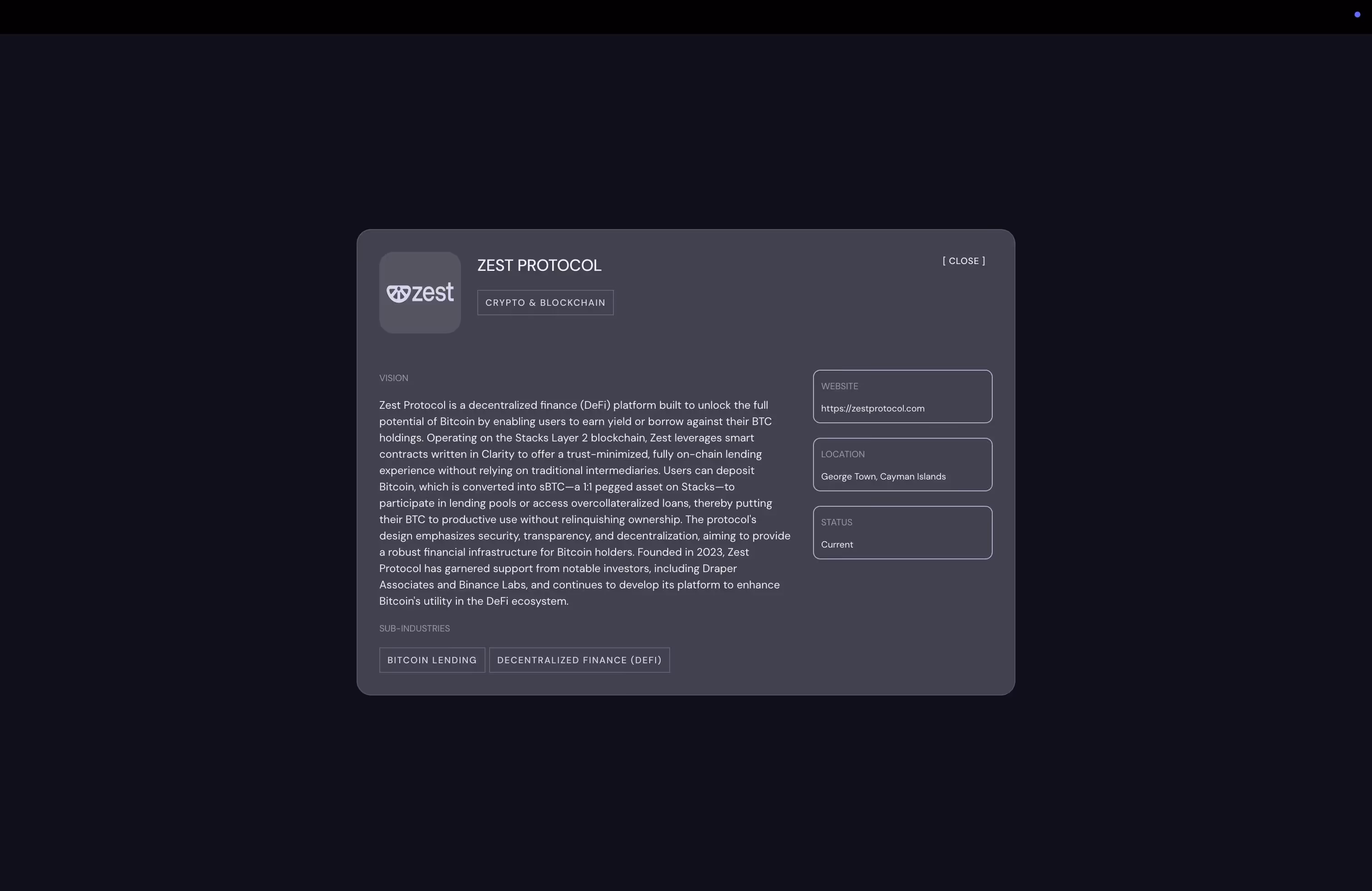 Draper Associates comprehensive content management and investment showcases