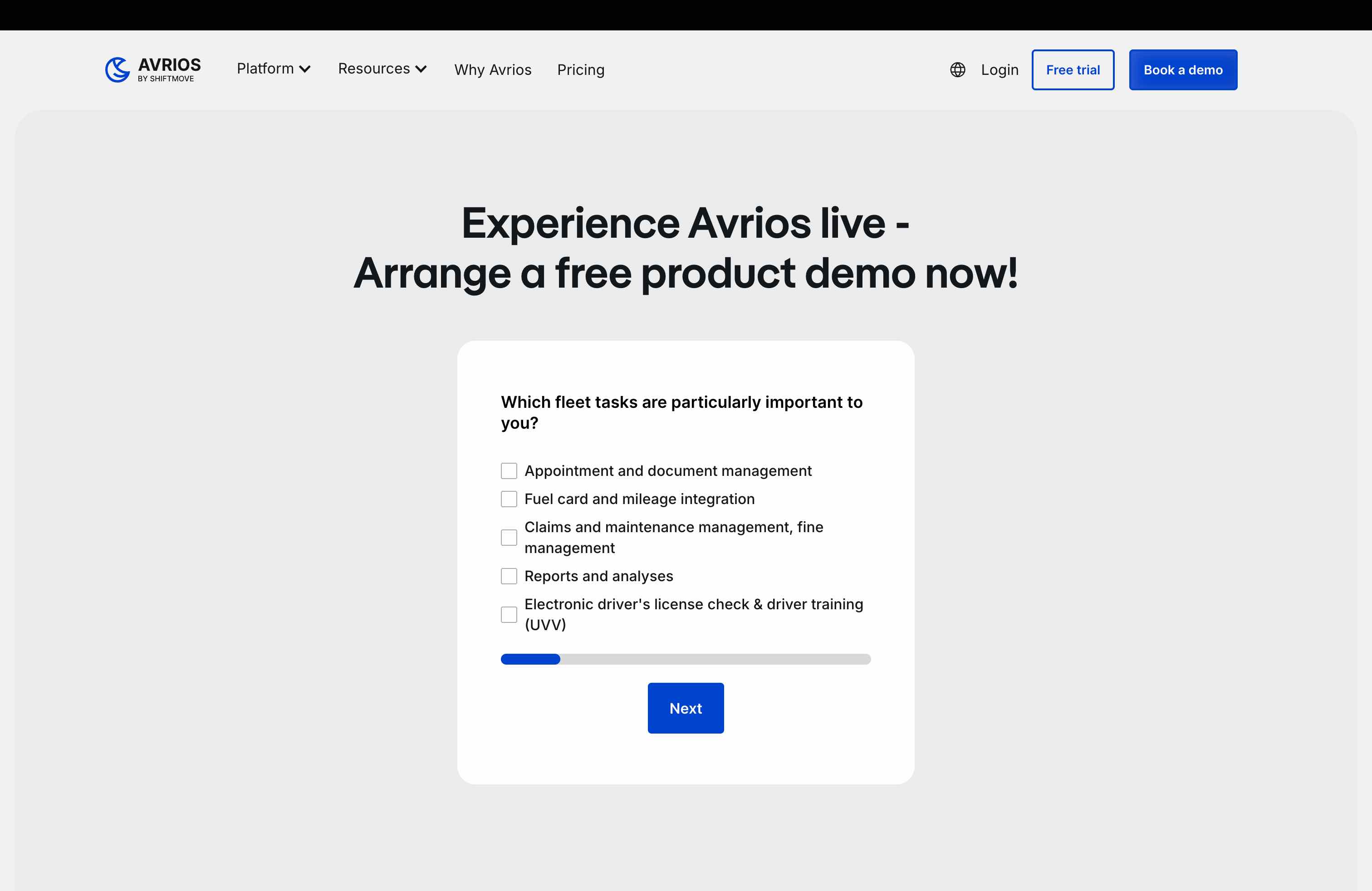 Avrios customer success support portal