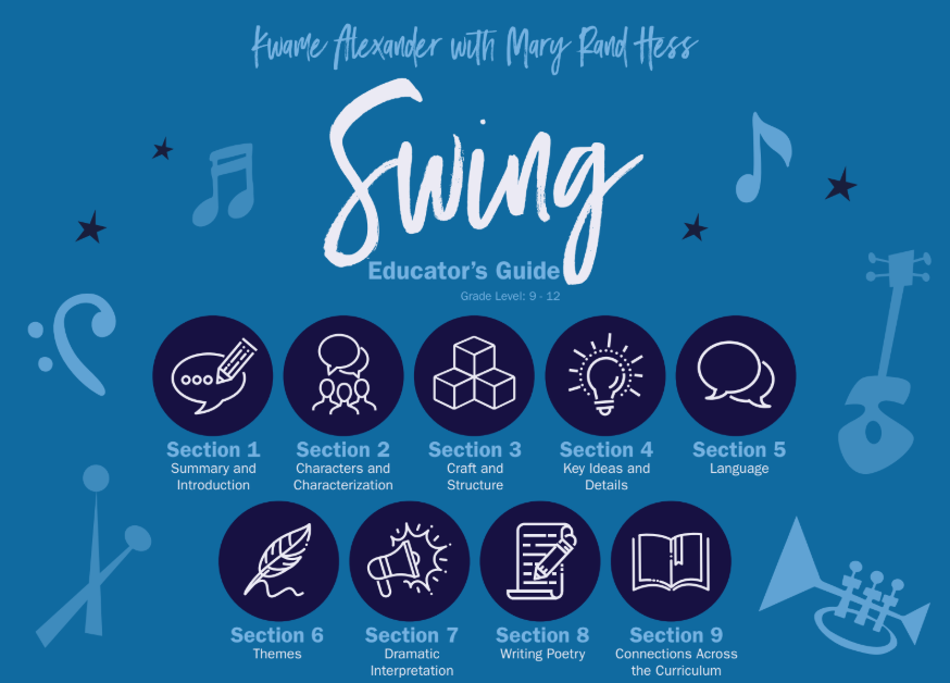 The cover of the Swing curriculum with various band instruments.