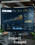 Impact → image of growth charts, adoption curves, or outcomes-driven dashboards.