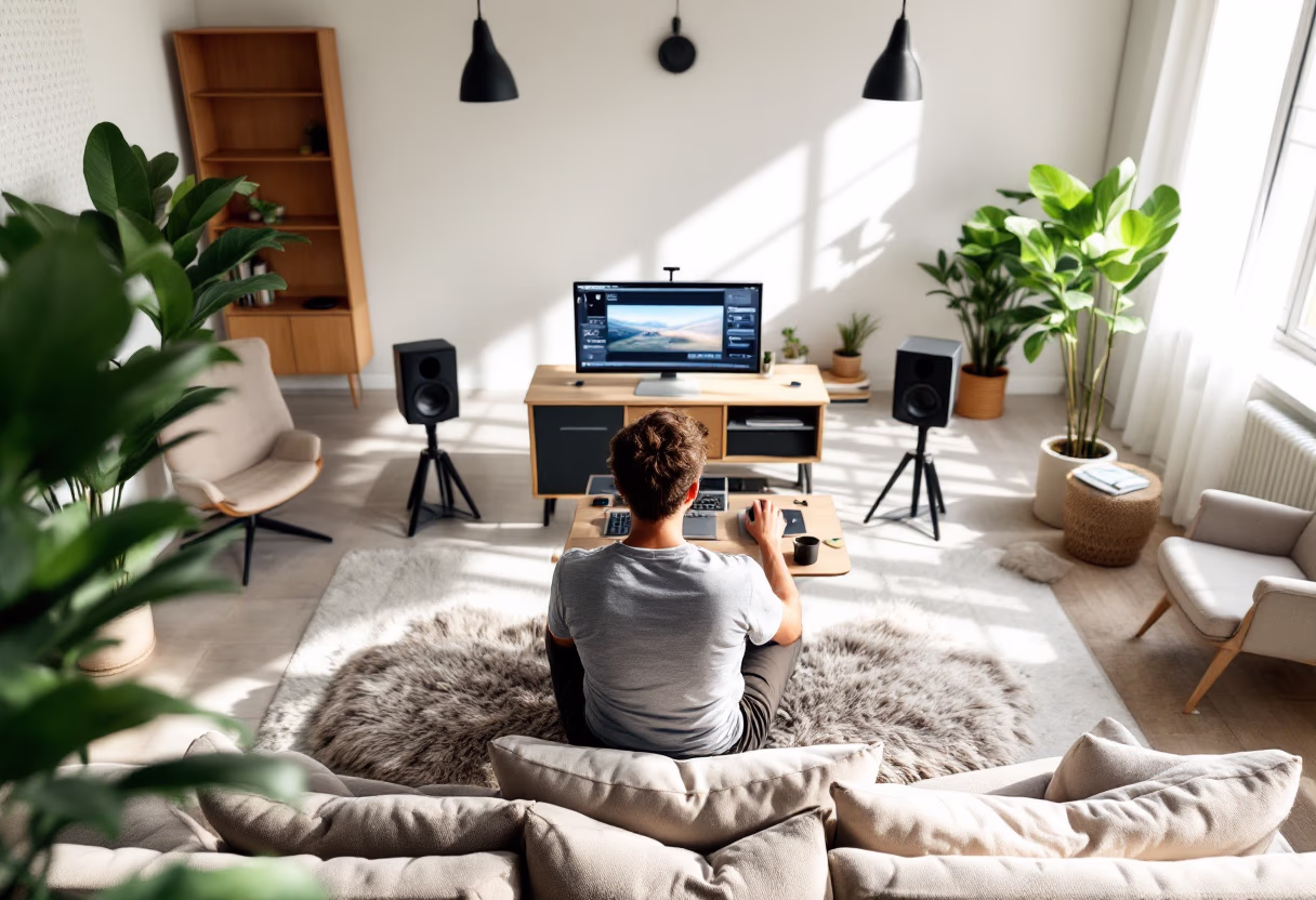 image of behind-the-scenes filming