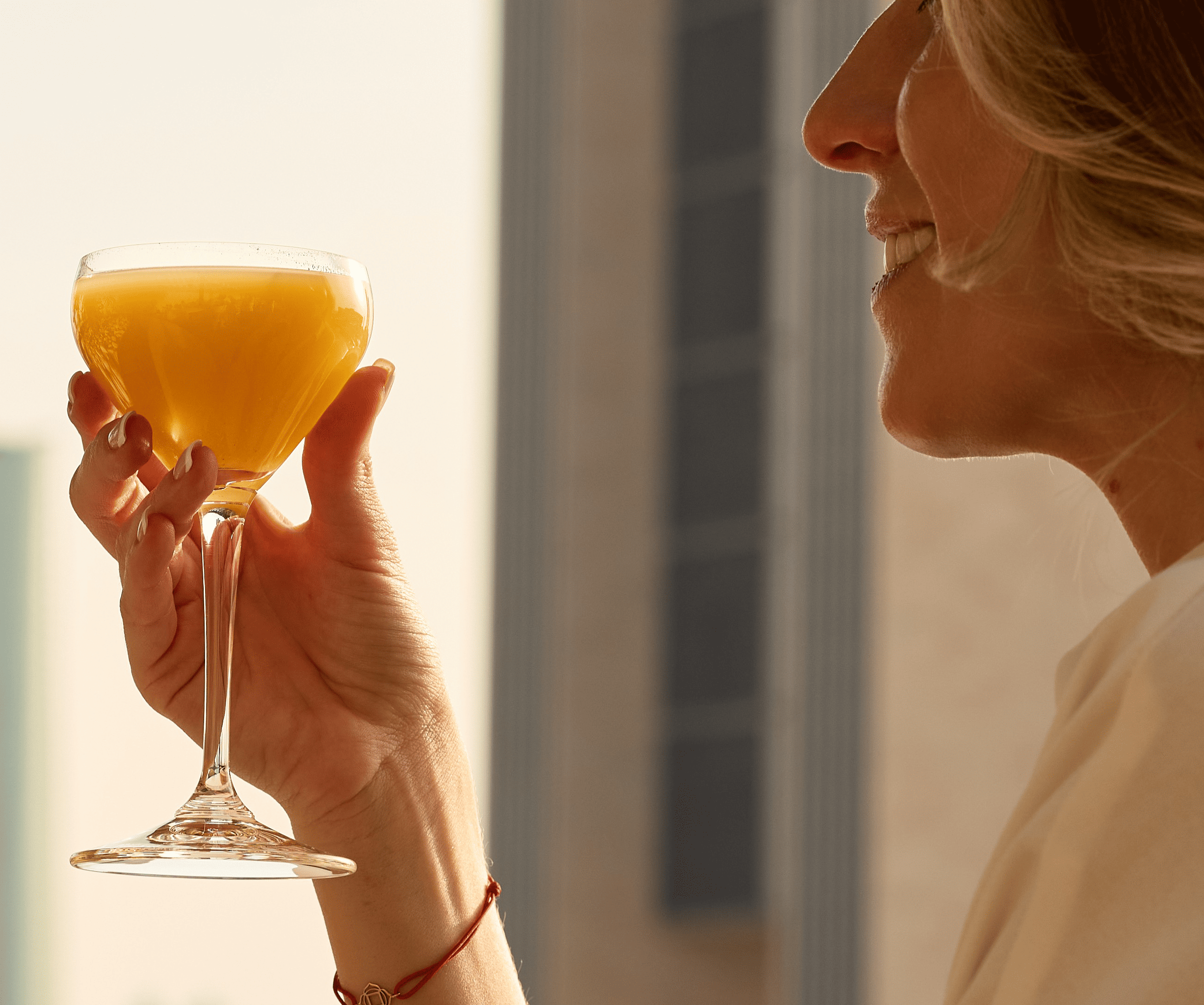 image of cocktail being prepared (for a distillery)