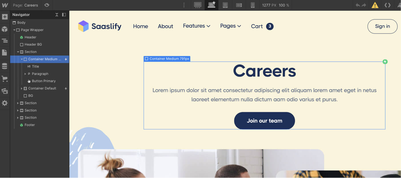 Animations - Saaslify X Webflow Template