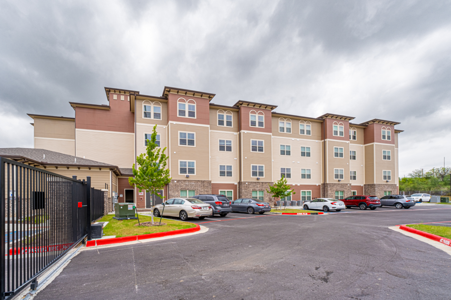 Exterior of apartments