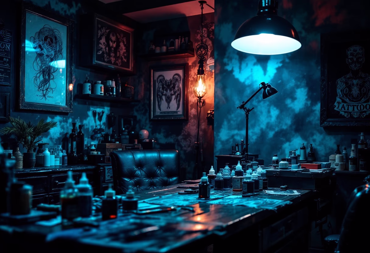 image of tattoo studio interior