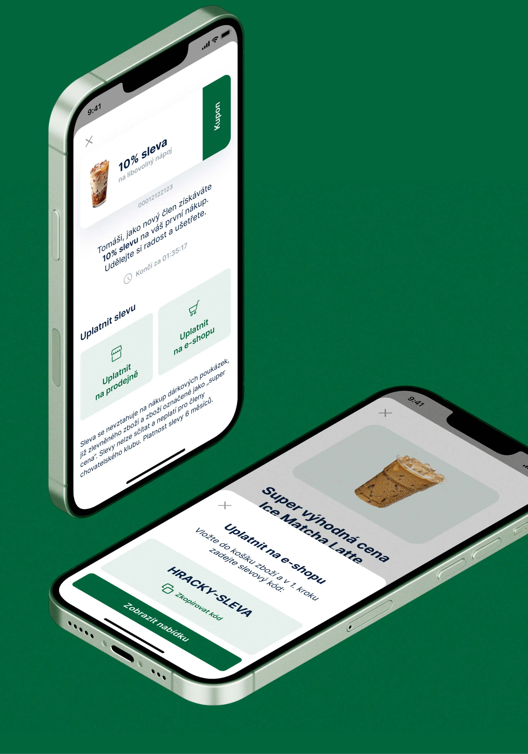 3D phones showing features of the Loyaltee app