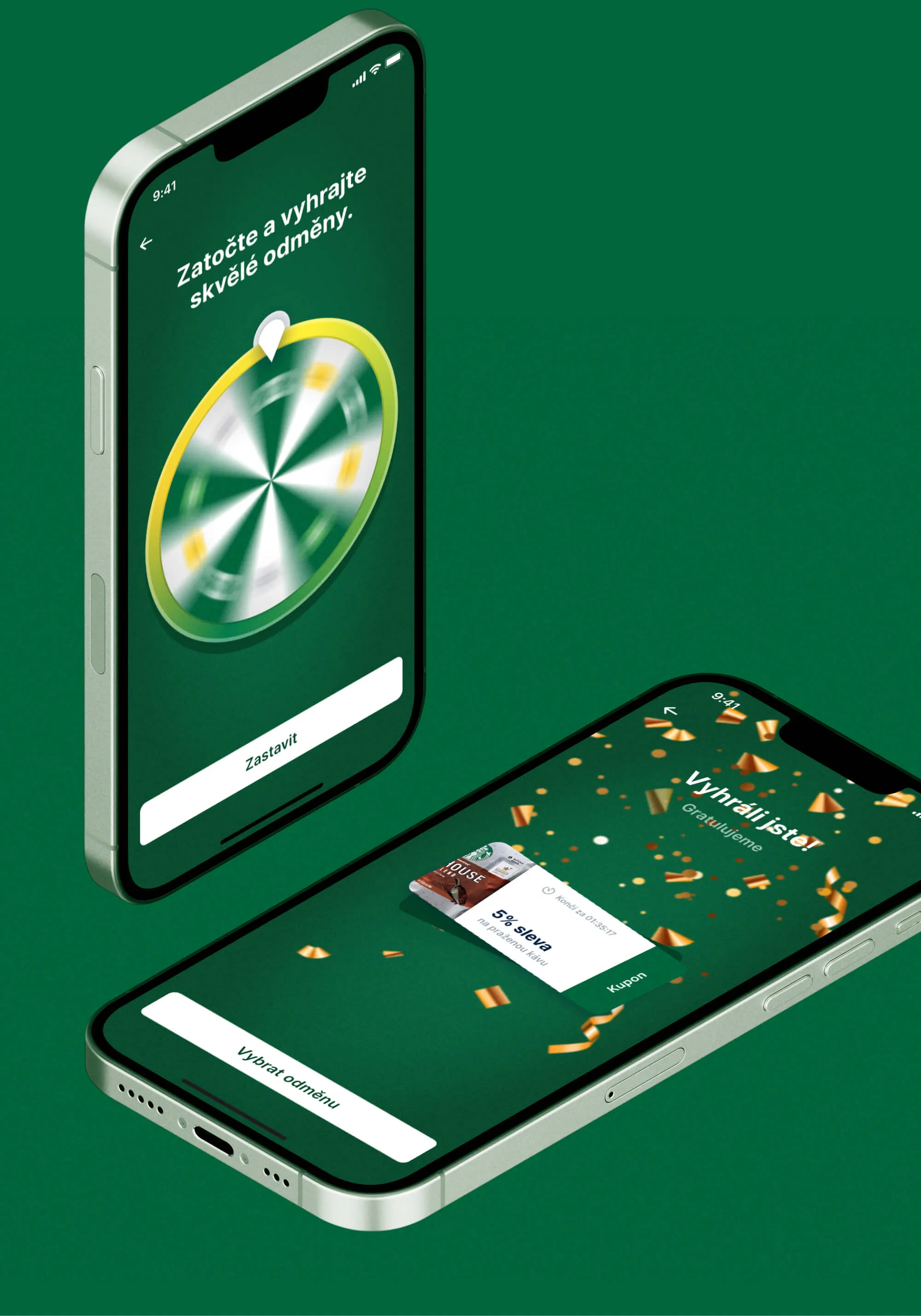 3D phones showing features of the Loyaltee app