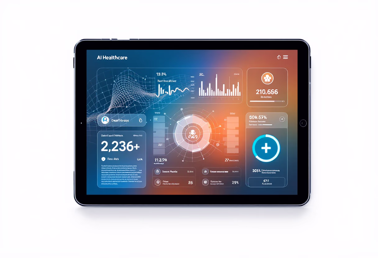 [interface] image of an ai software interface on a tablet (for a ai healthcare company)