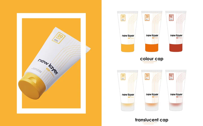 portfolio work for New Layer packaging