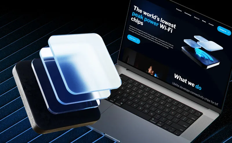 portfolio work for Ubilite website