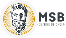 logo msb mon salade bar epicure jaune blanc noir client la franchiserie