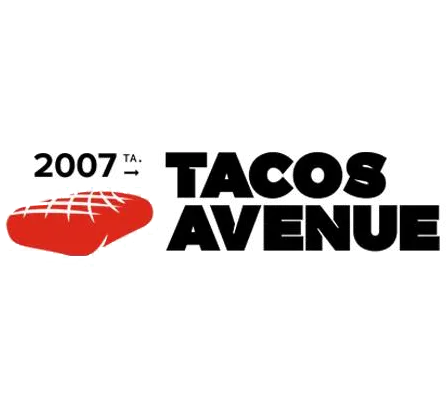logo tacos avenue noir rouge client la franchiserie
