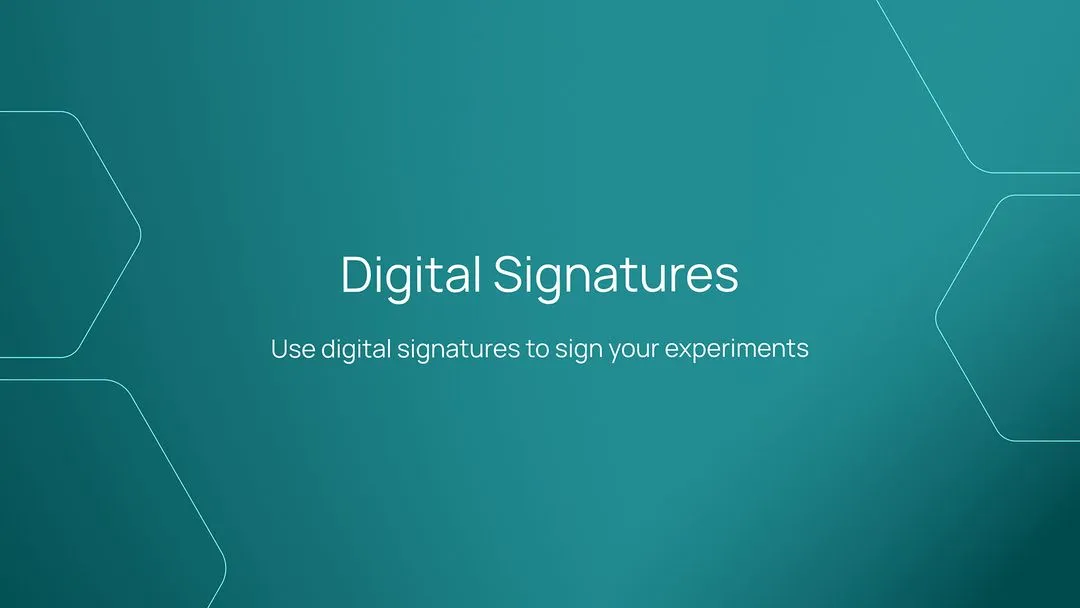 Lock experiments with Digital Signatures