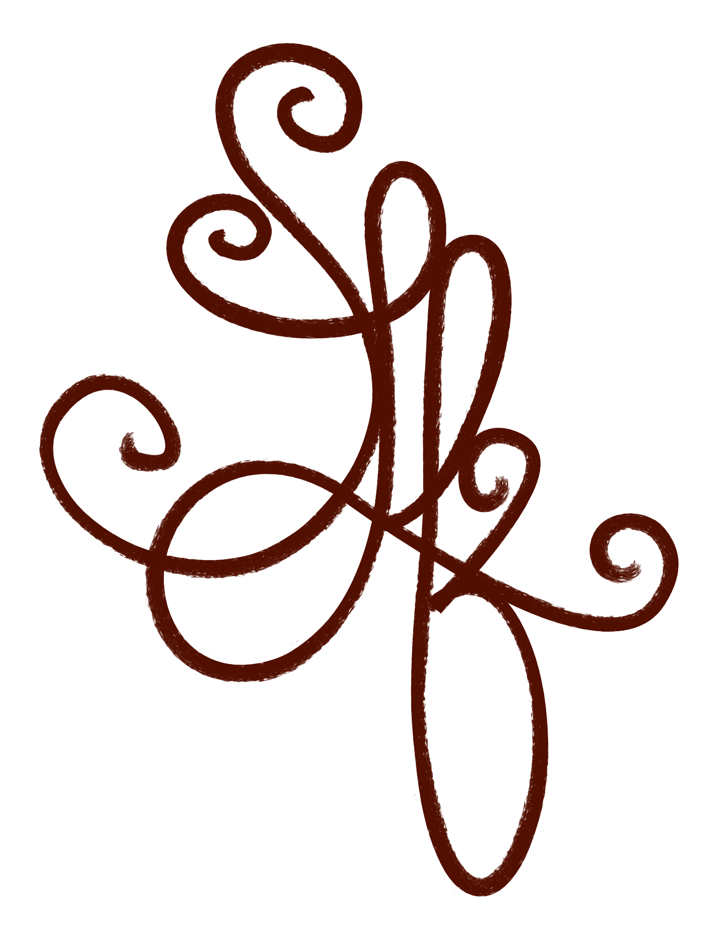 Decorative logo of letters "S" "L" "F" encircled by a ribbon