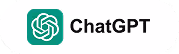 ChatGPT logo with green intertwined circles next to the text 'ChatGPT'.