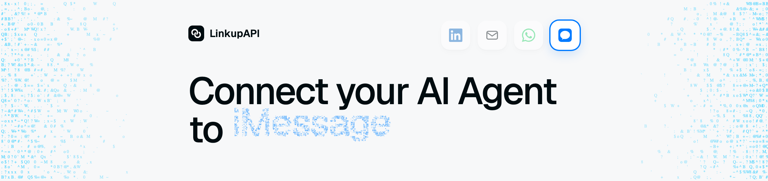 Example result returned by the LinkupAPI iMessage API