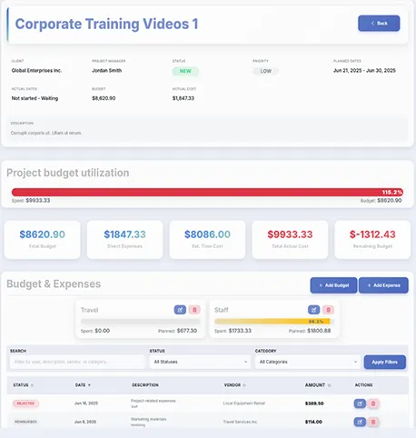 EditWise Software App For Video Editors and Creative Agencies - Project Overview