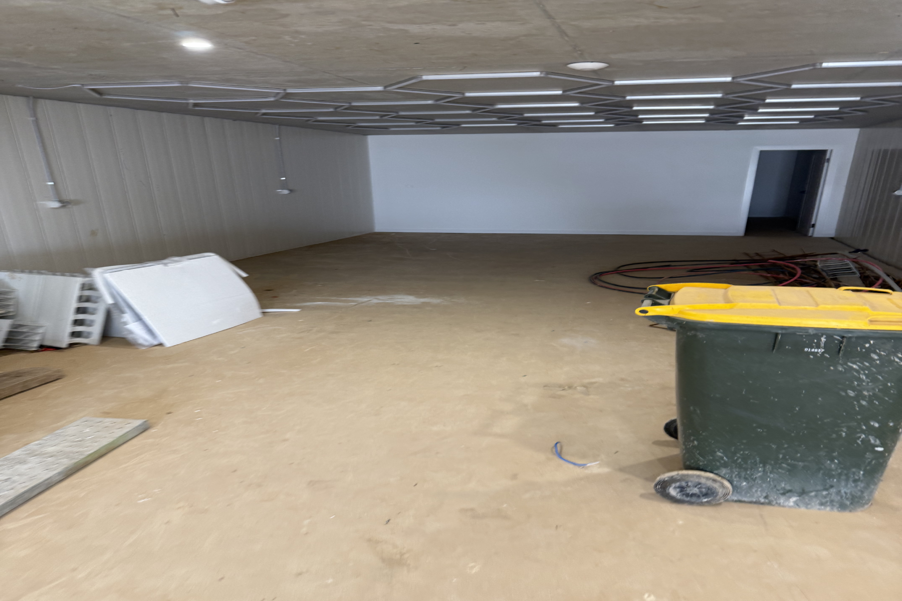 Existing concrete basement floor before epoxy preparation at a duplex development in Merrylands NSW