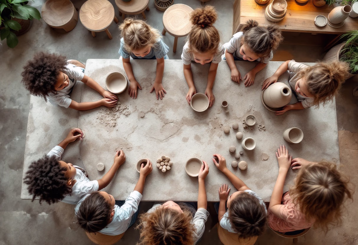 image of students during learning sessions (for a preschool & daycare)