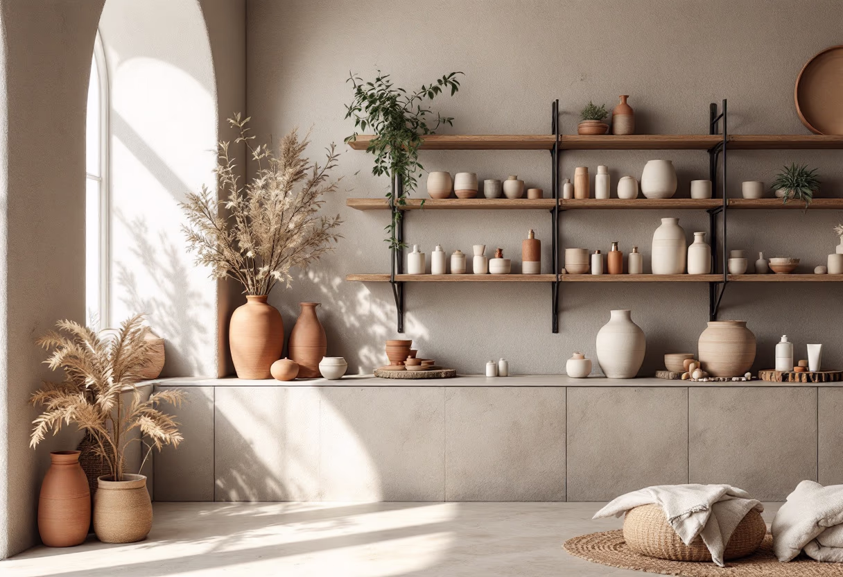 [background image] of retail setting (for a beauty product)