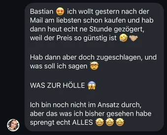 AI Business Engine - Kundin schreibt über KI-Kurs der alles sprengt für einen unglaublich günstigen Preis