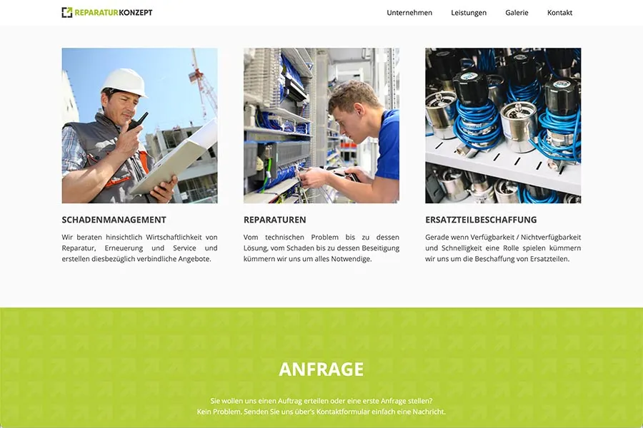 Reparaturkonzept Showcase
