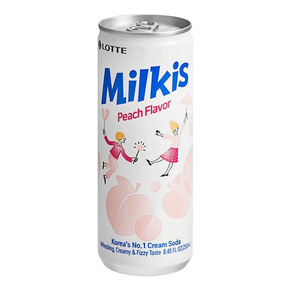 A can of Milkis Strawberry.