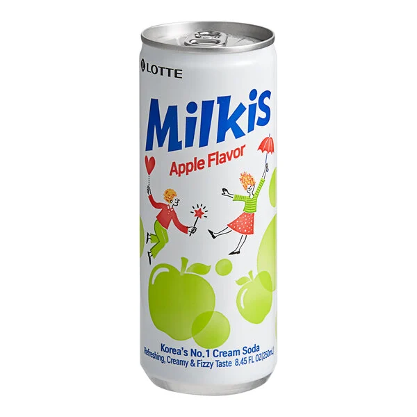 A can of Milkis Apple.