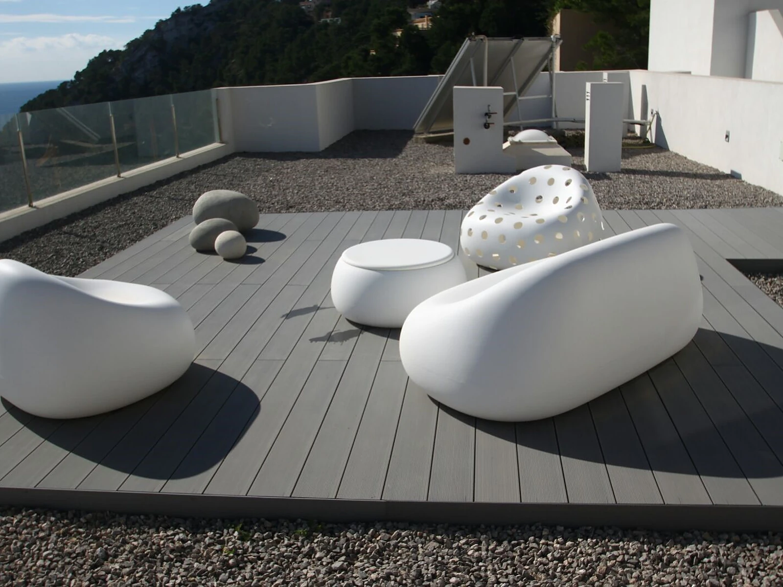 Tarimatec composite decking installed