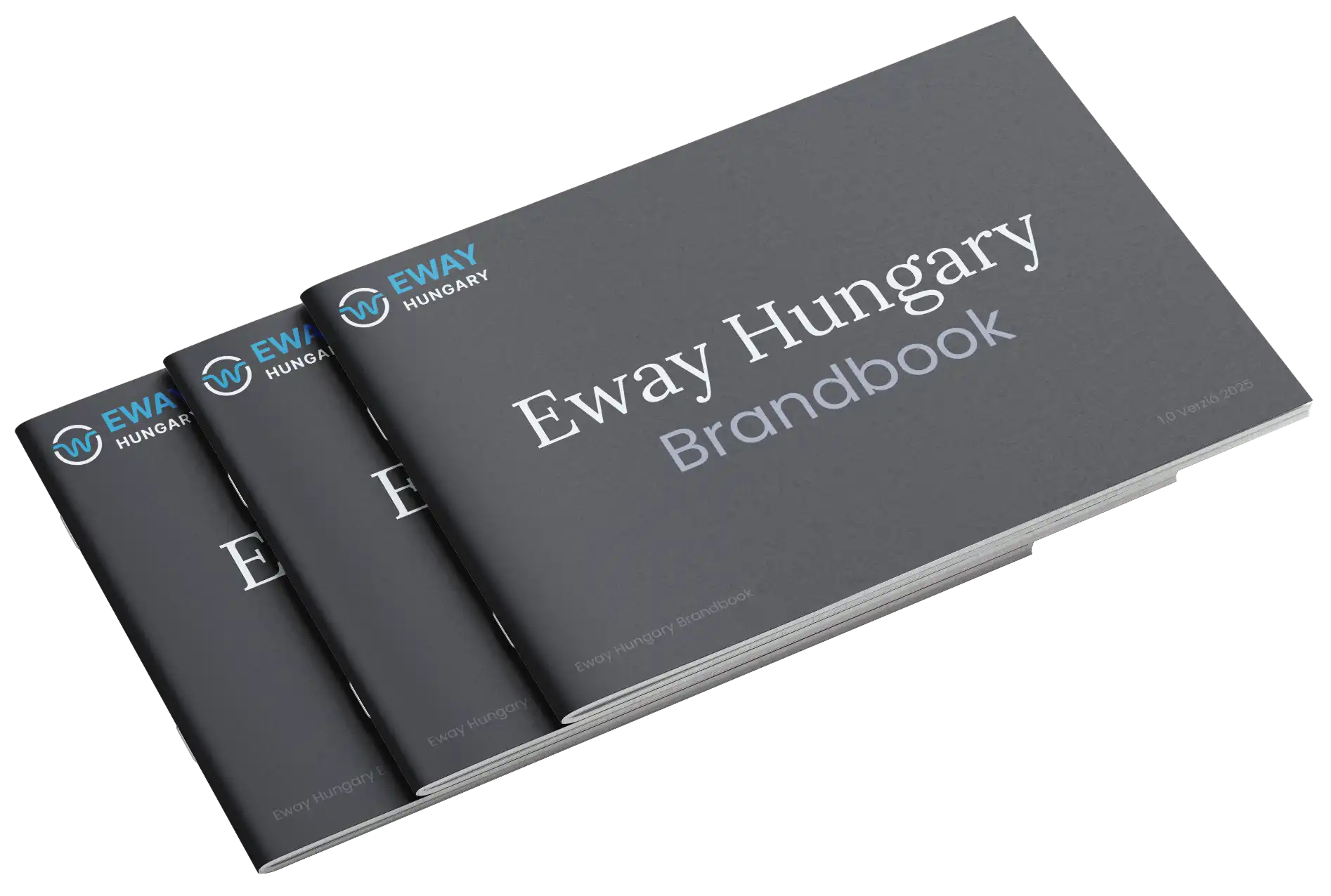 Az arculattervezési szolgálatást mutatjuk be egy csukott arculati kézikönyvvel.