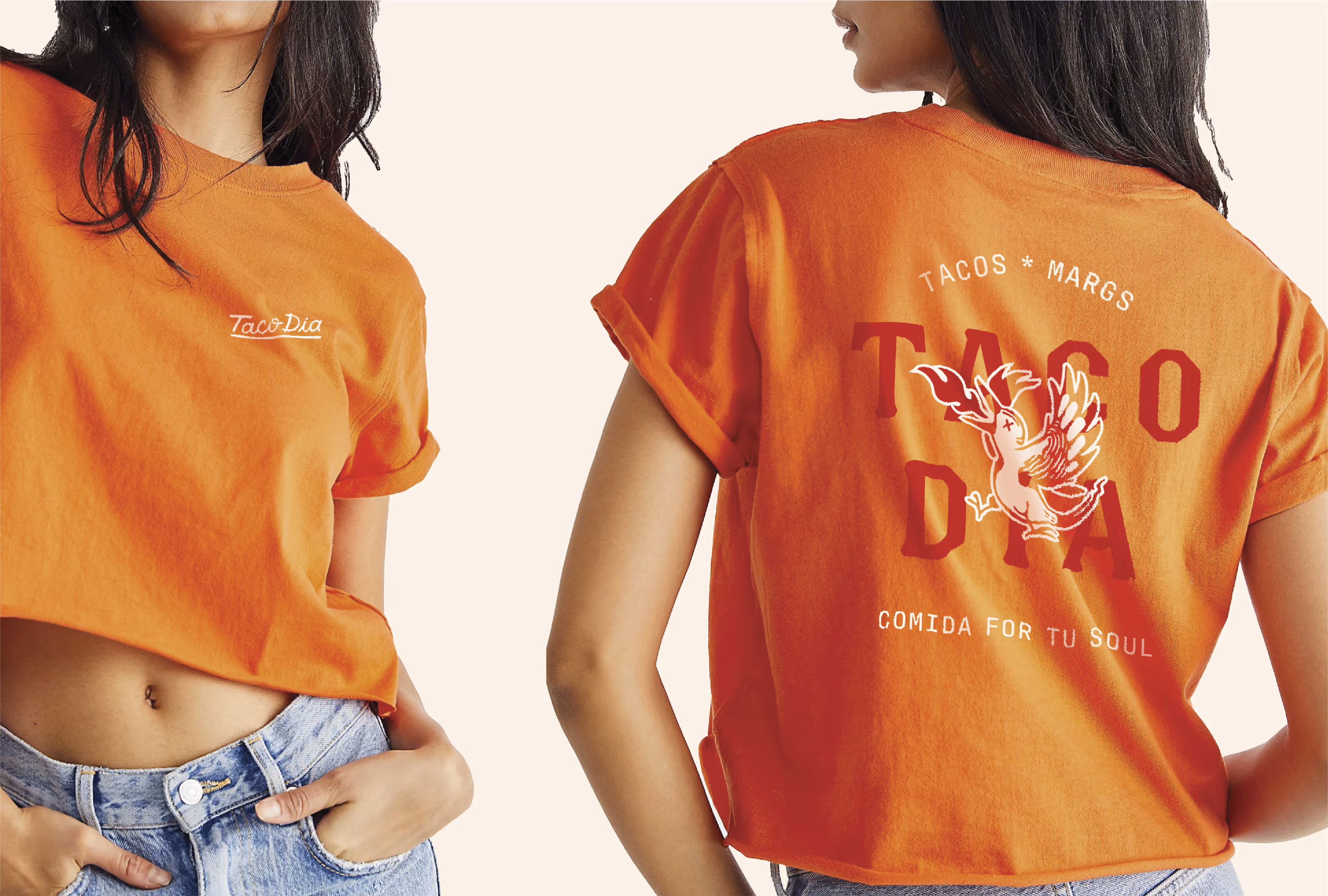 A photo of a custom designed apparel, shirt, merch for Taco Dia in Newtown, CT.