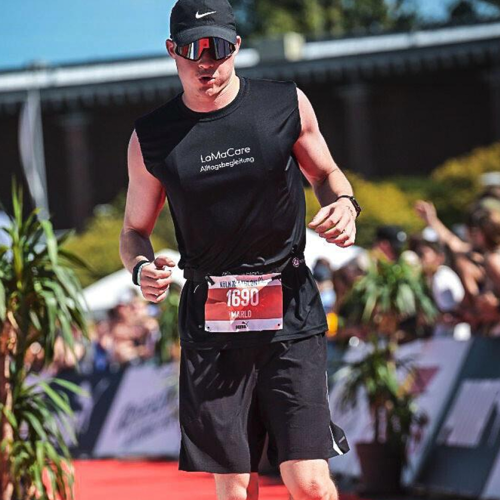 portrait of a running person