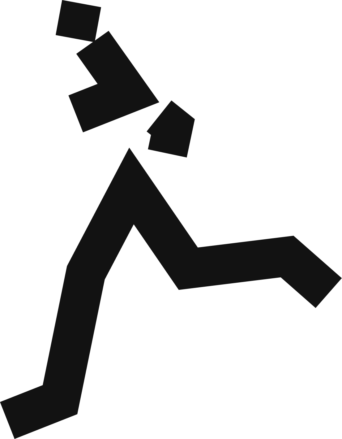 illustration of a running person