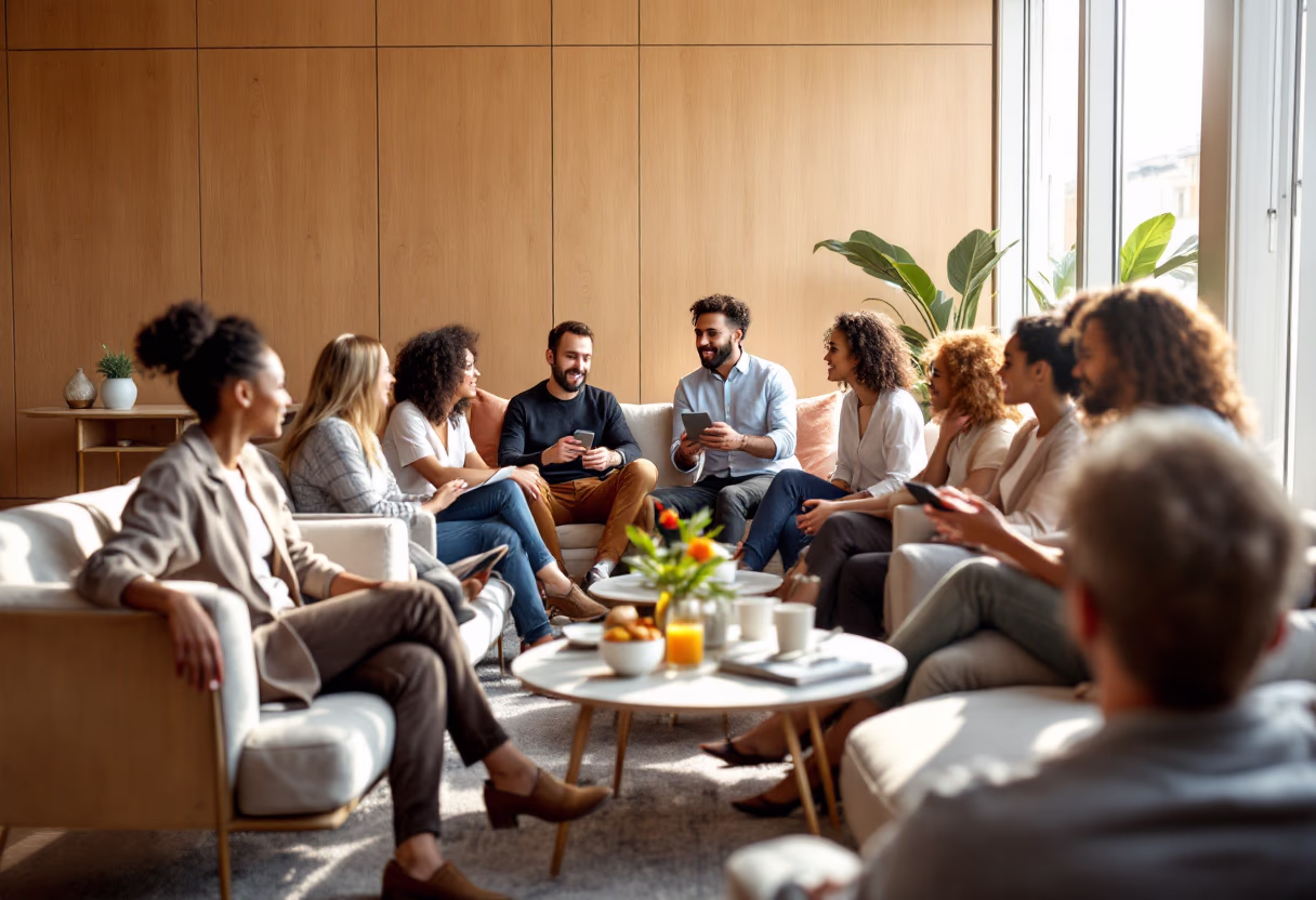 image of networking event (for a hr tech)