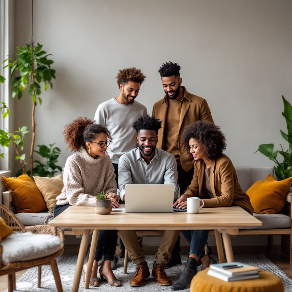 [team] image of teamwork in the studio (for a graphic design studio)