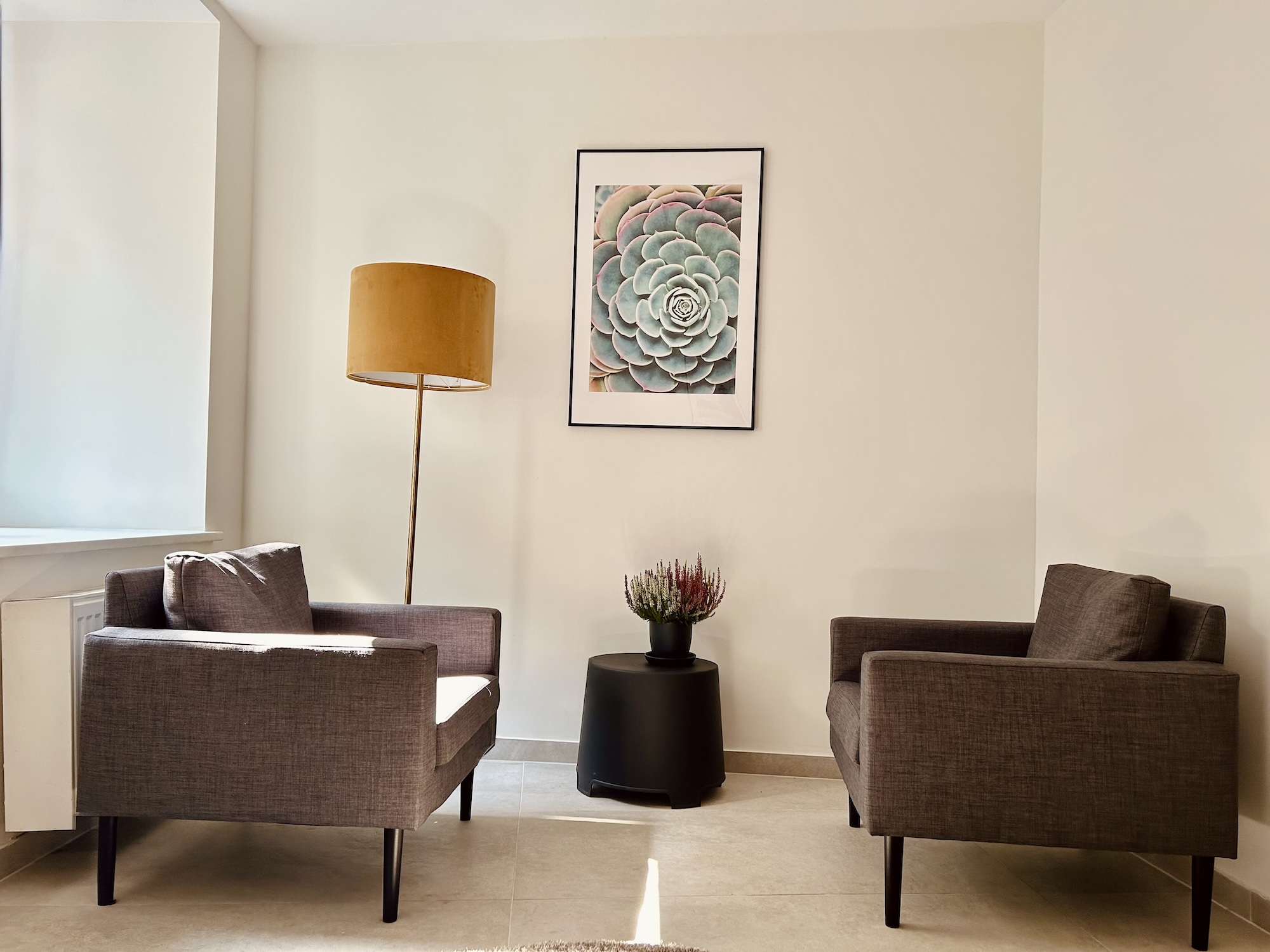 image of calming clinic atmosphere (for an acupuncturist)