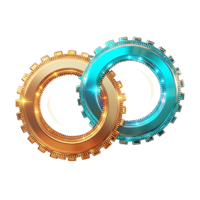 alt="Interlocking mechanical gears icon signifying efficient, high-value AI insights in under 7 minutes."