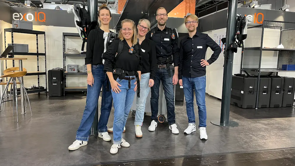 exoIQ employees at the booth