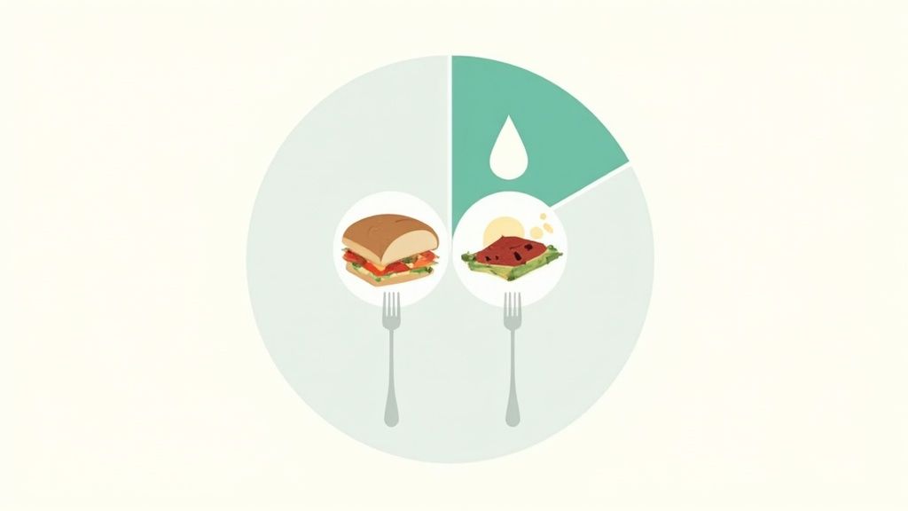 A person with a muscular build lifting a kettlebell, showing the type of activity that requires a higher calorie intake.