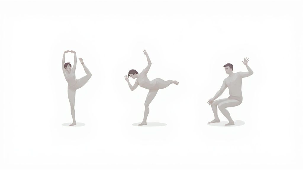 A person stretching on an exercise mat at home, performing a cool down routine after a workout.