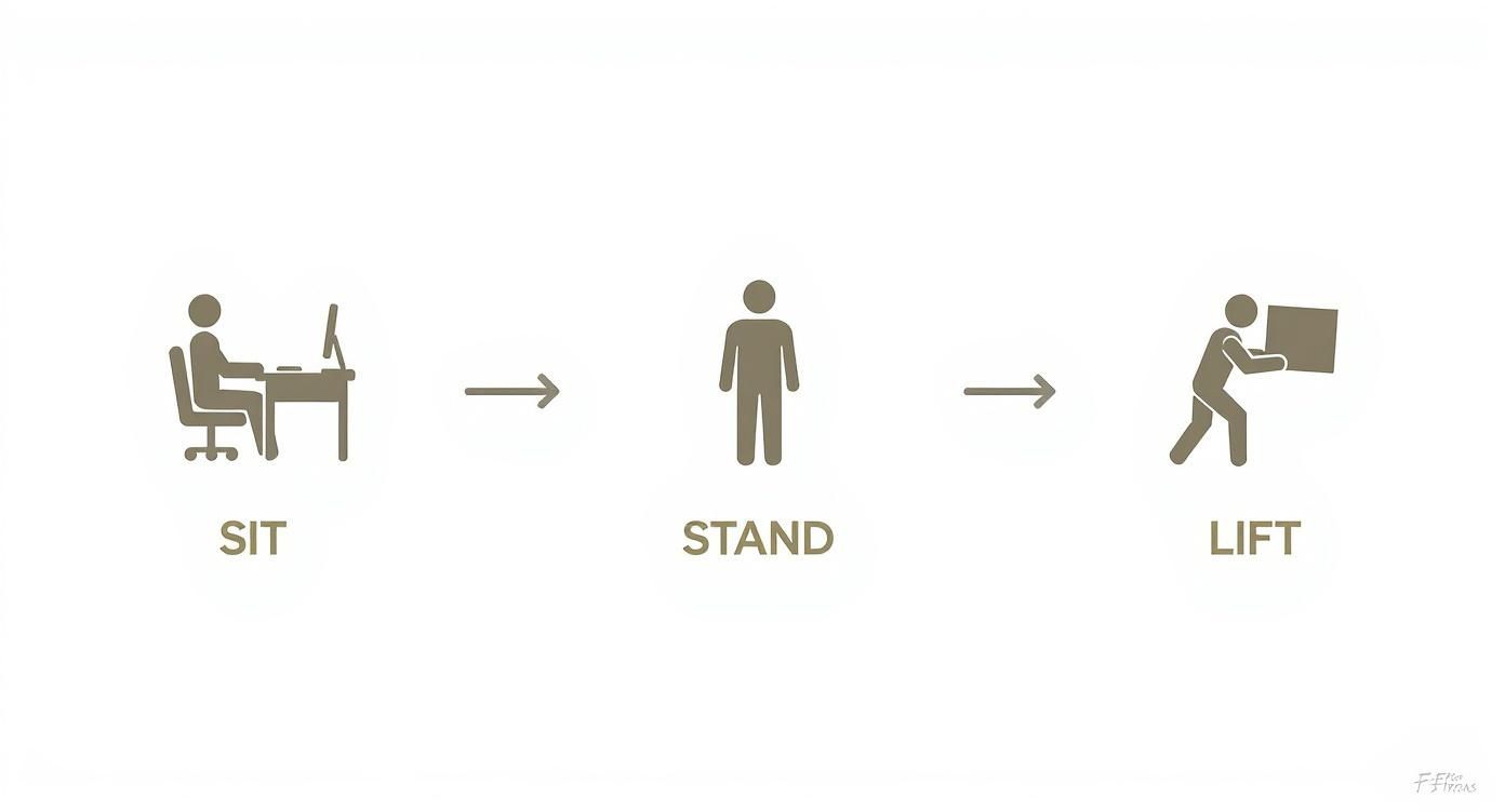 Infographic about how to prevent back pain