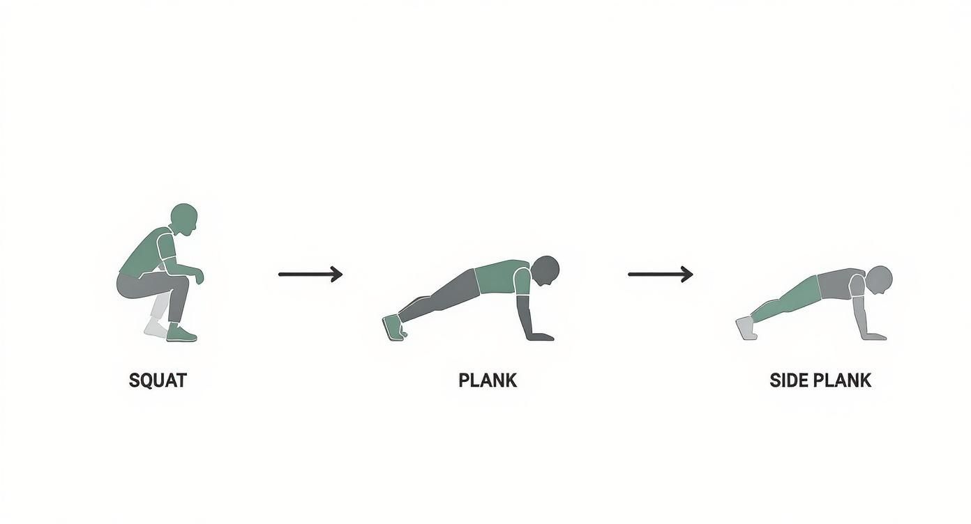 Infographic about back physical therapy exercises