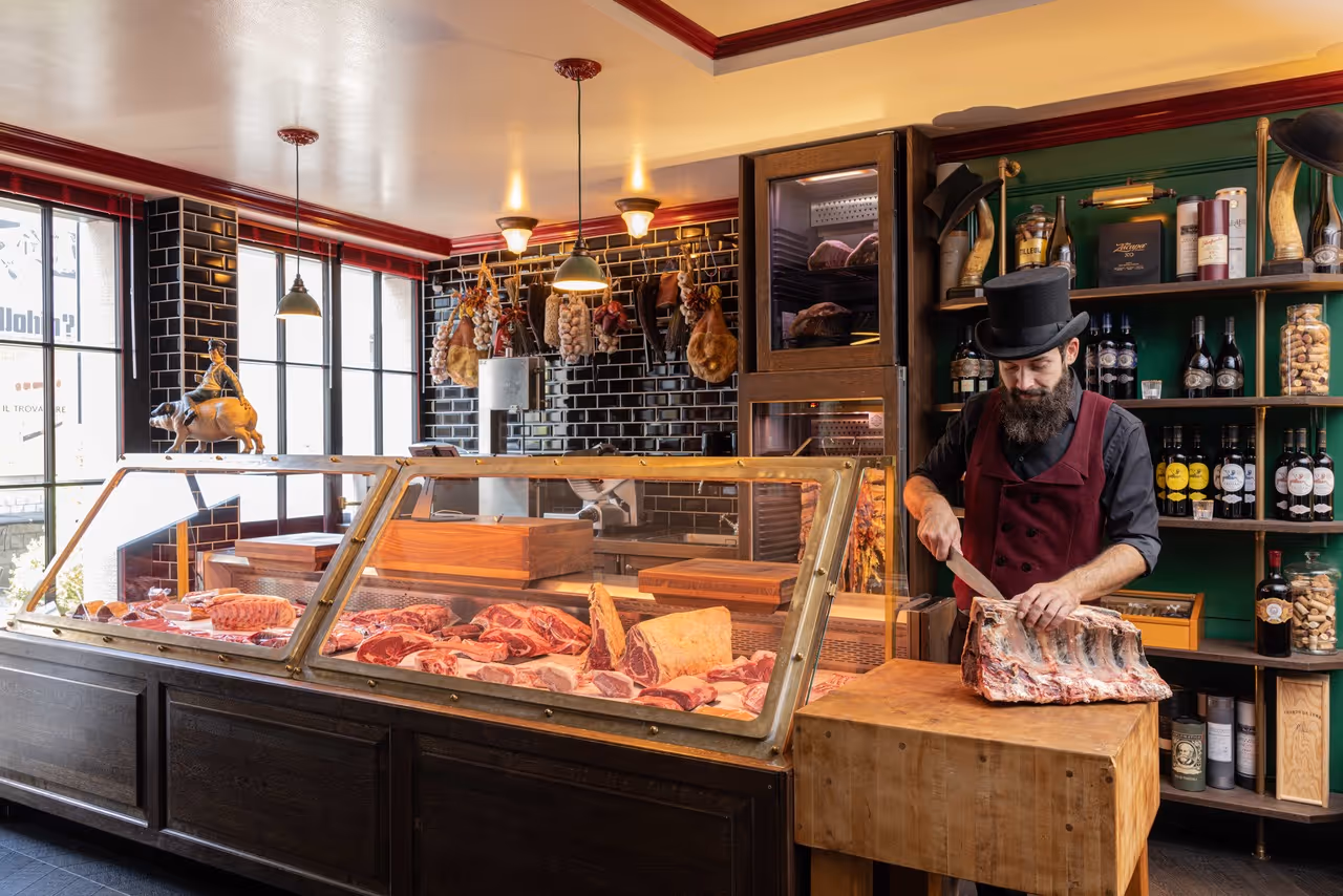 Williams ButchersTable-Theke im Stil der 1920er Jahre