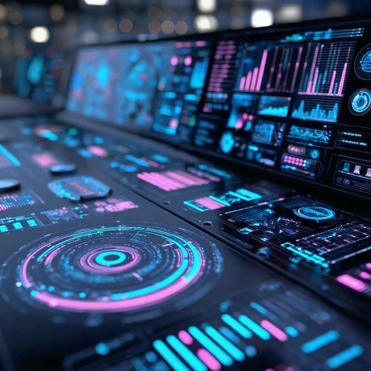 Daten-Dashboard zur gezielten Unternehmenssteuerung mit Analysen und Performance-Grafiken.