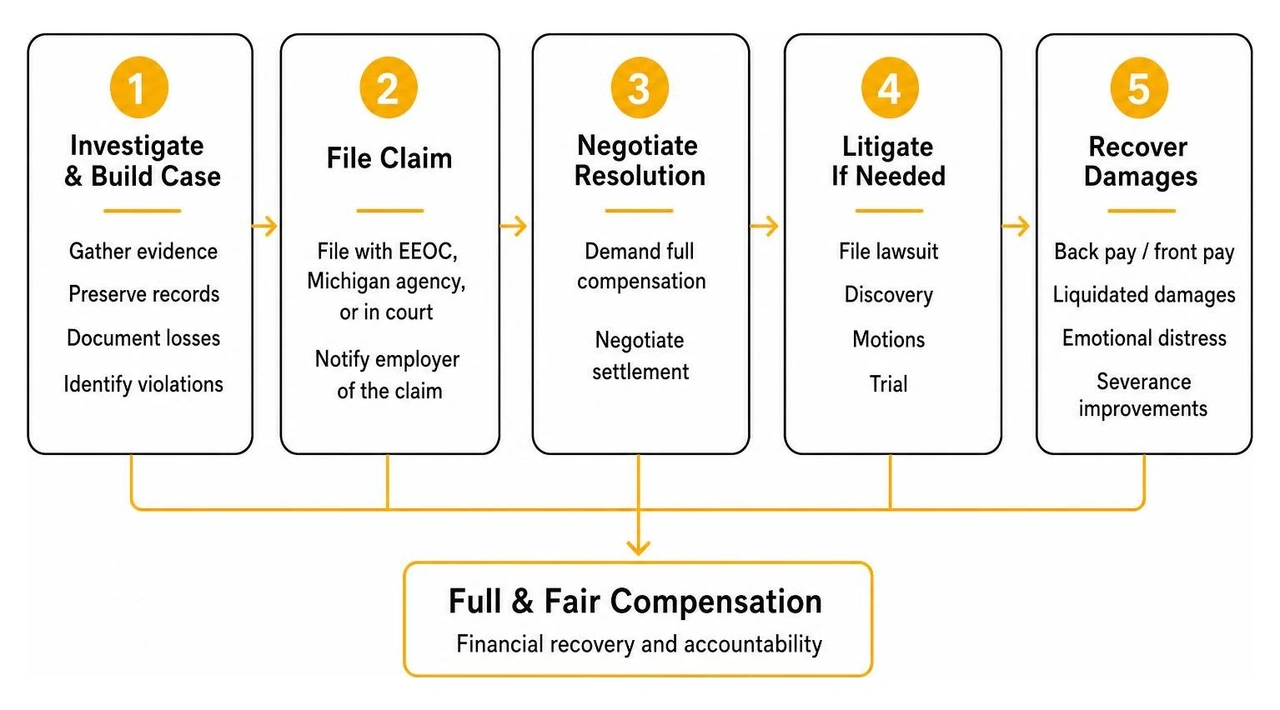 Process of recovering damages in a Michigan workplace violation claim Process of recovering damages in a Michigan workplace violation claim